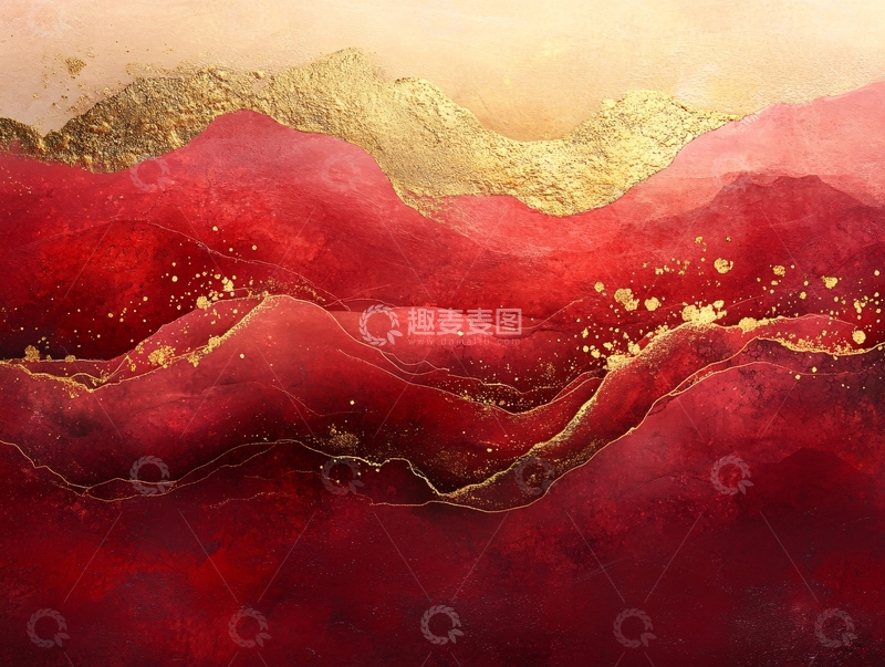 高清大图下载【趣麦麦图】金色山脉