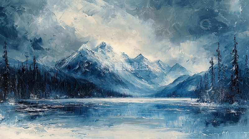 高清大图下载【趣麦麦图】水墨画山水风景