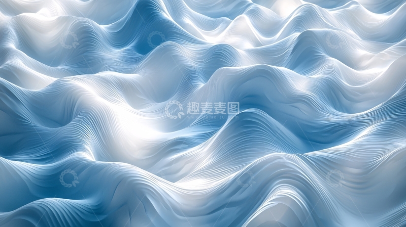 高清大图下载【趣麦麦图】蓝白相间波浪纹理