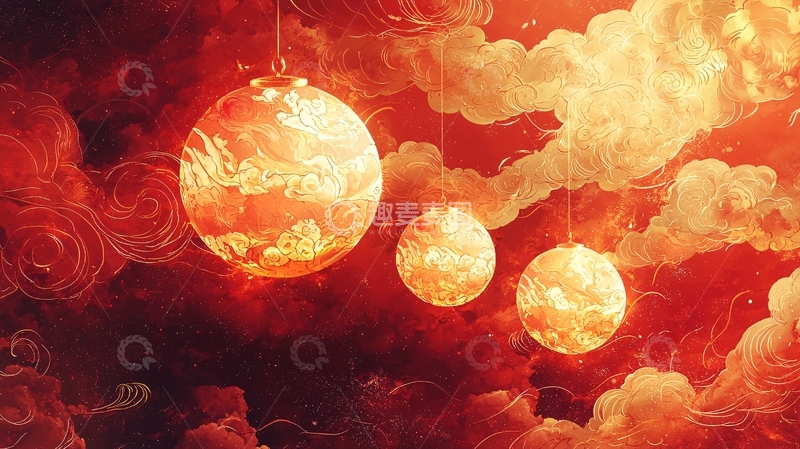 高清大图下载【趣麦麦图】火焰球体