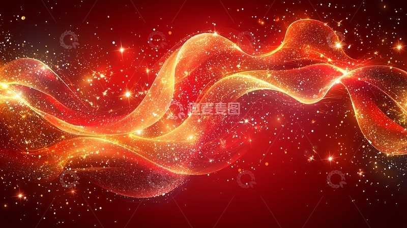 高清大图下载【趣麦麦图】红色能量波纹
