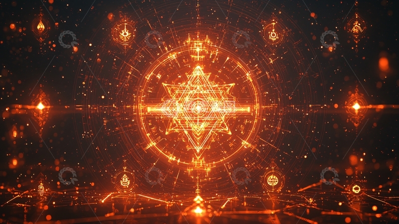 高清大图下载【趣麦麦图】燃烧的魔法阵