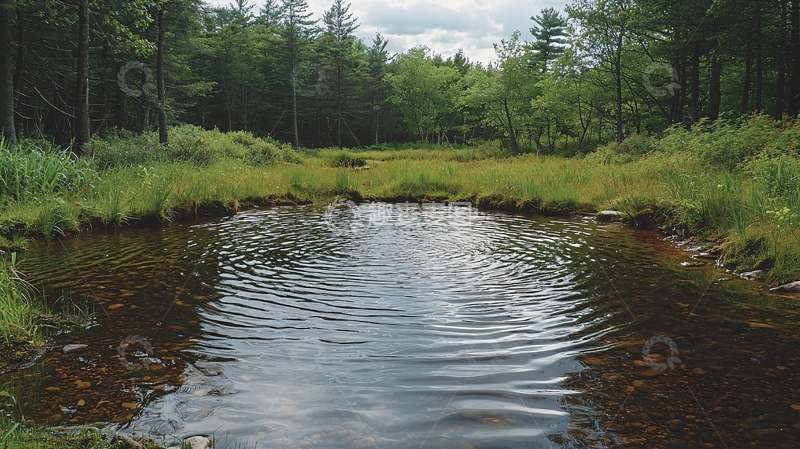 高清大图下载【趣麦麦图】森林溪流