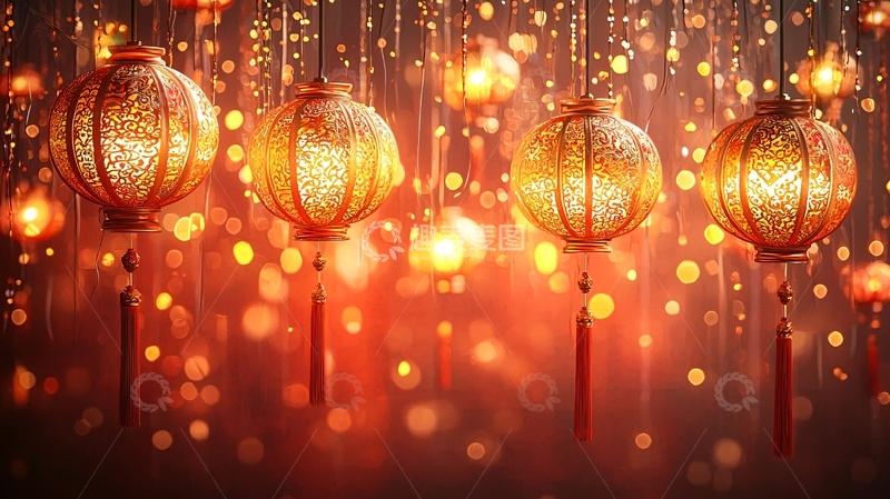 高清大图下载【趣麦麦图】中式灯笼