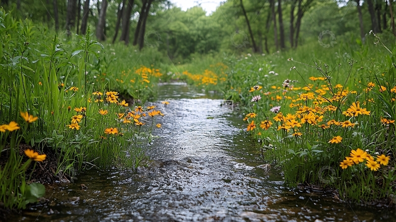 高清大图下载【趣麦麦图】溪流