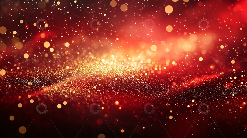 高清大图下载【趣麦麦图】红色闪光背景