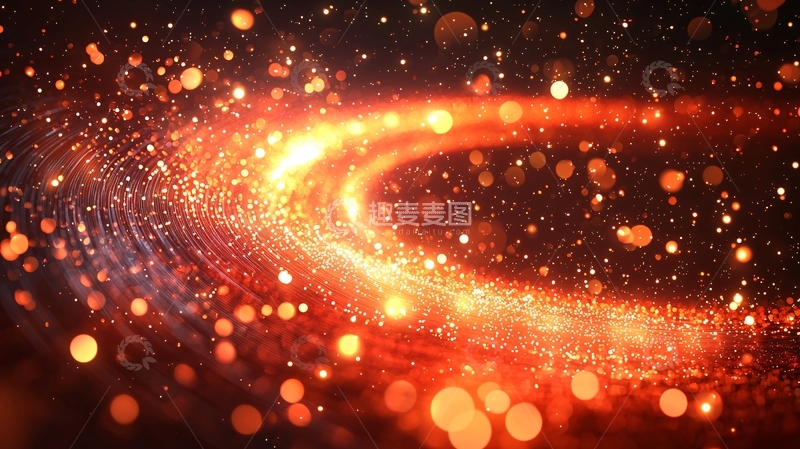 高清大图下载【趣麦麦图】宇宙星河粒子光斑