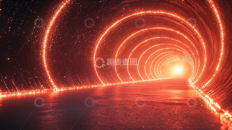 高清大图下载【趣麦麦图】火光环绕的能量通道