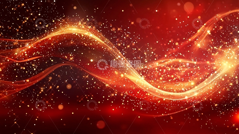 高清大图下载【趣麦麦图】红色光波