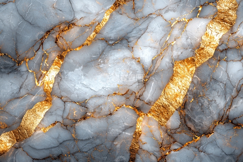 高清大图下载【趣麦麦图】白色大理石金色纹理
