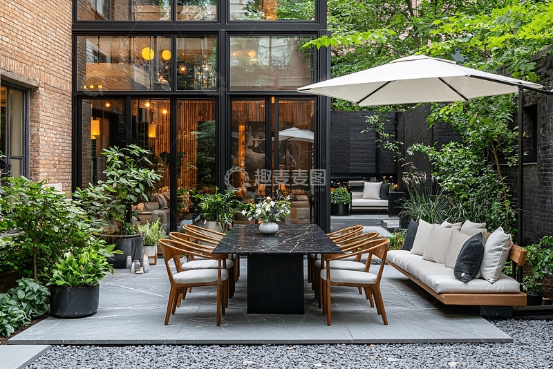 高清大图下载【趣麦麦图】现代庭院设计7