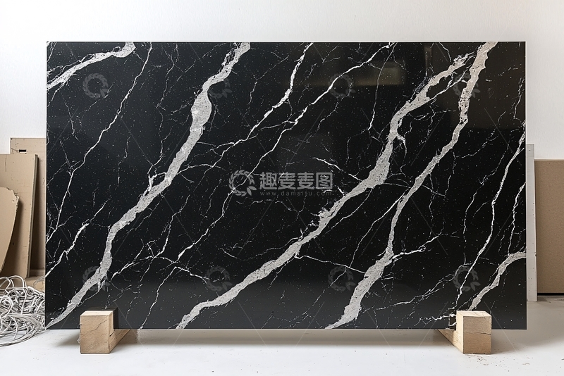 高清大图下载【趣麦麦图】黑色大理石纹理板材