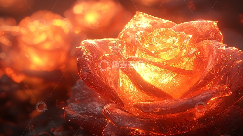 高清大图下载【趣麦麦图】火焰玫瑰