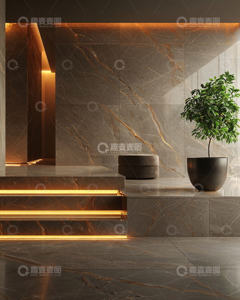 高清大图下载【趣麦麦图】现代轻奢大理石背景墙