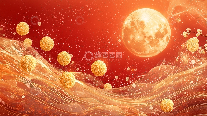 高清大图下载【趣麦麦图】红色星球背景