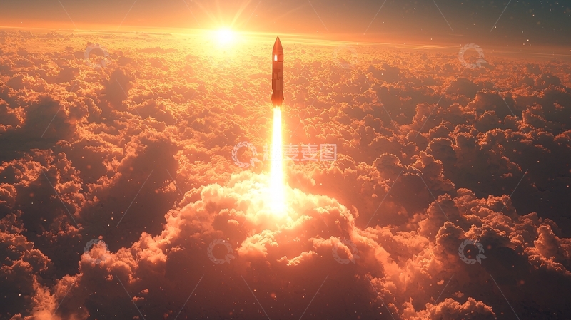 高清大图下载【趣麦麦图】火箭发射