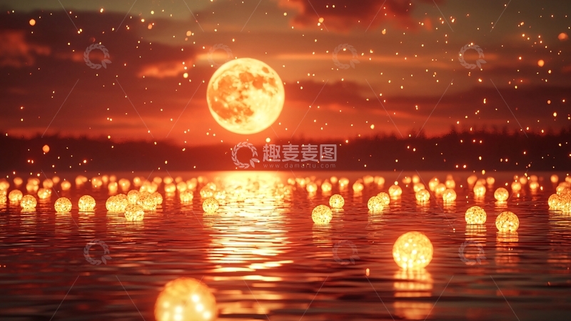 高清大图下载【趣麦麦图】血月