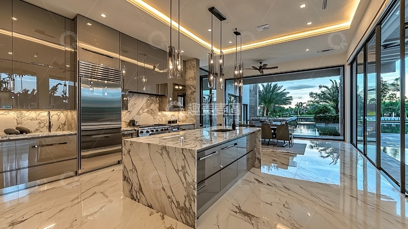 高清大图下载【趣麦麦图】现代奢华厨房设计