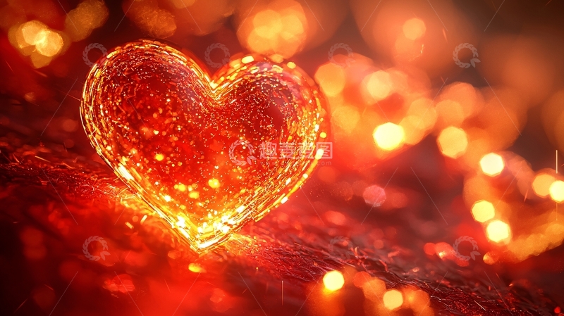 高清大图下载【趣麦麦图】闪耀红心