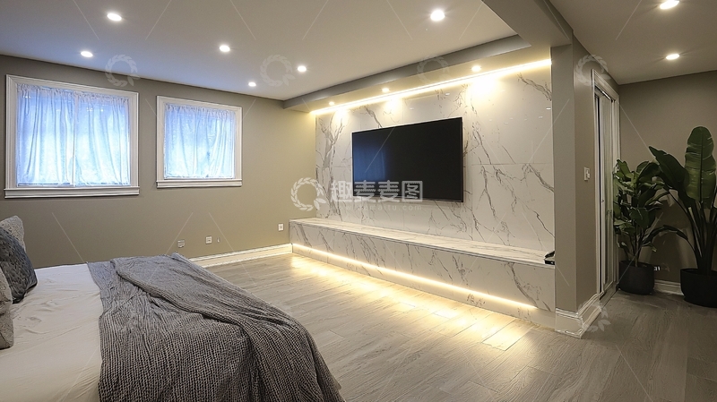 高清大图下载【趣麦麦图】现代简约卧室装修