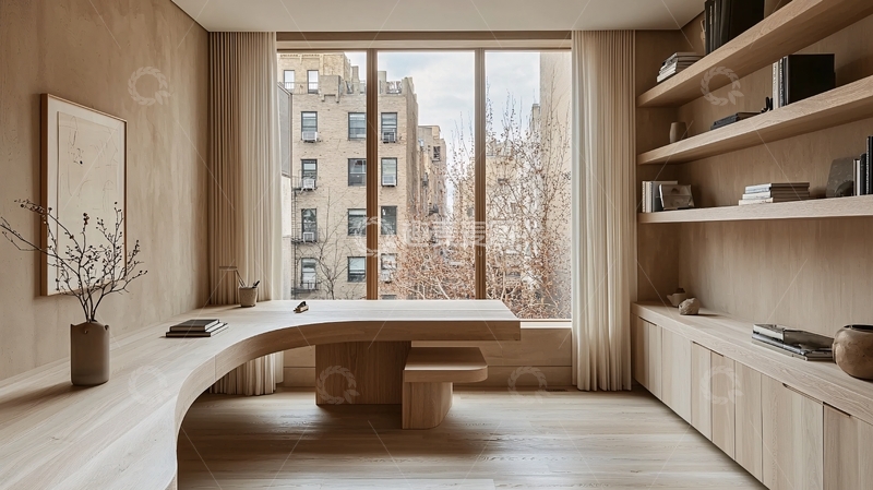 高清大图下载【趣麦麦图】极简主义办公空间