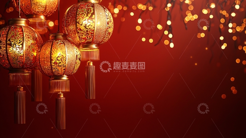 高清大图下载【趣麦麦图】中式灯笼
