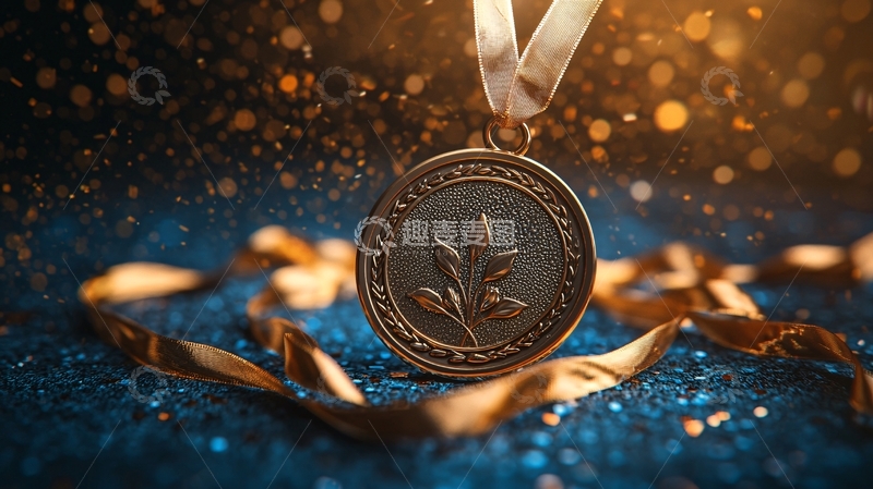 高清大图下载【趣麦麦图】金色奖牌