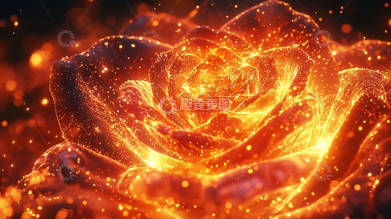 高清大图下载【趣麦麦图】火焰玫瑰