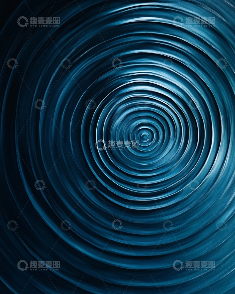 高清大图下载【趣麦麦图】深蓝色同心圆纹理