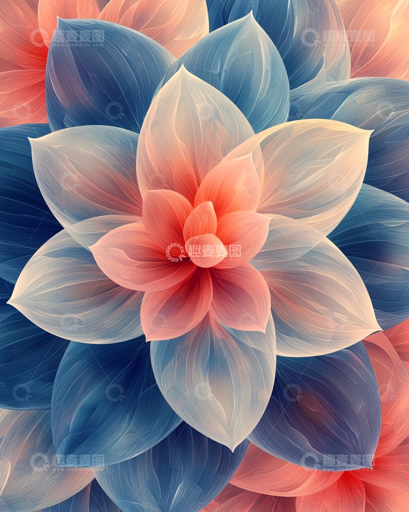 高清大图下载【趣麦麦图】抽象花朵