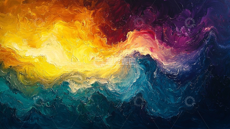 高清大图下载【趣麦麦图】抽象火焰纹理