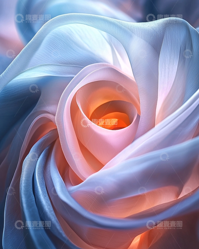 高清大图下载【趣麦麦图】轻柔飘逸的丝绸质感