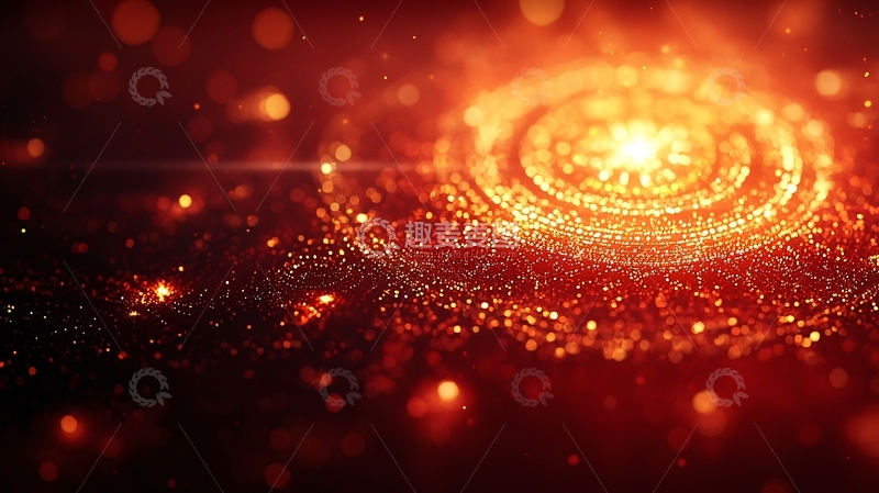 高清大图下载【趣麦麦图】燃烧的金色圆环