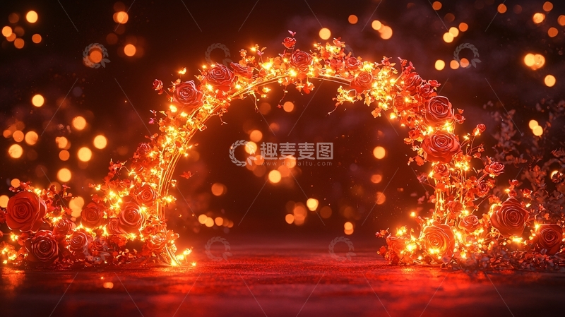 高清大图下载【趣麦麦图】火焰拱门