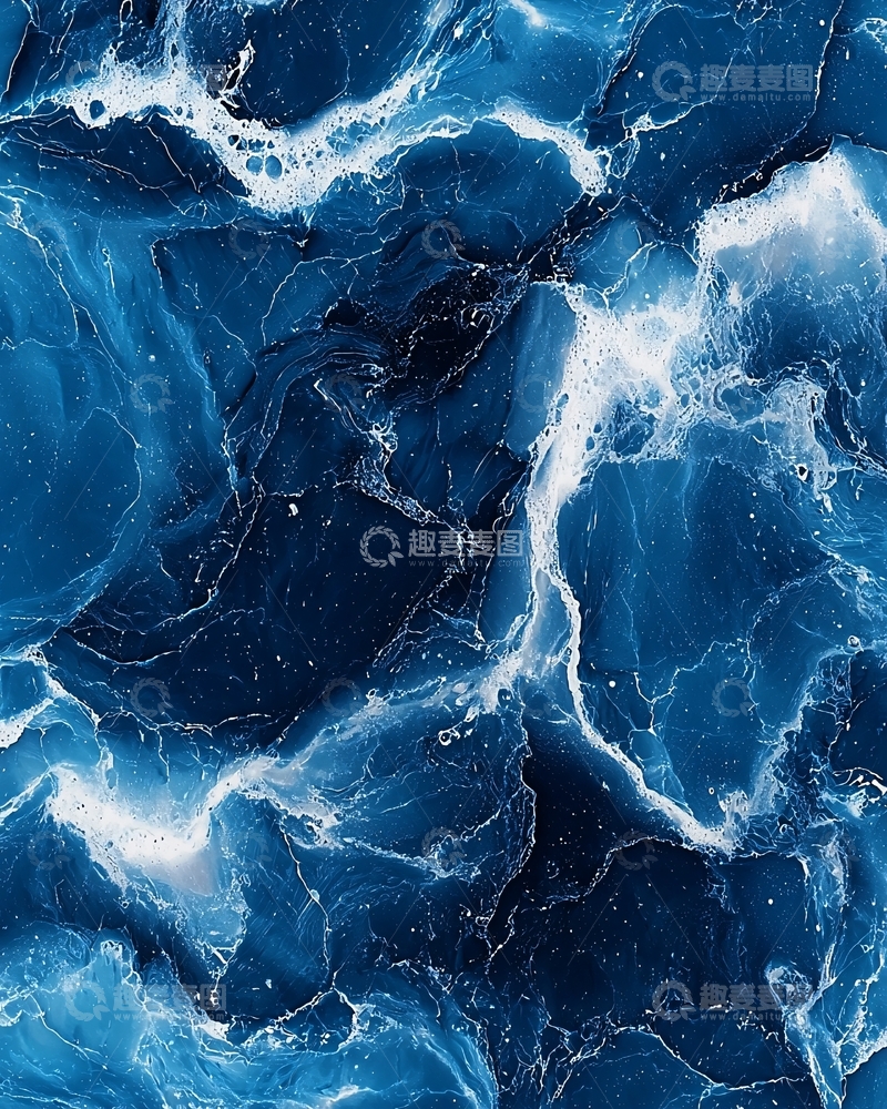 高清大图下载【趣麦麦图】抽象蓝色海洋