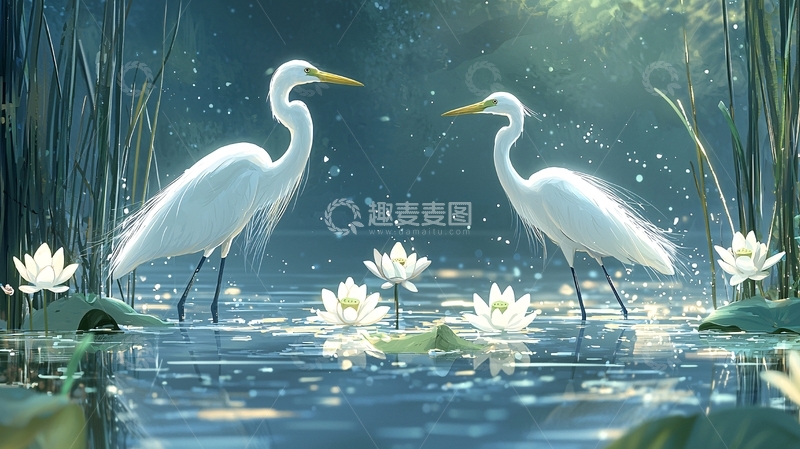 高清大图下载【趣麦麦图】白鹭