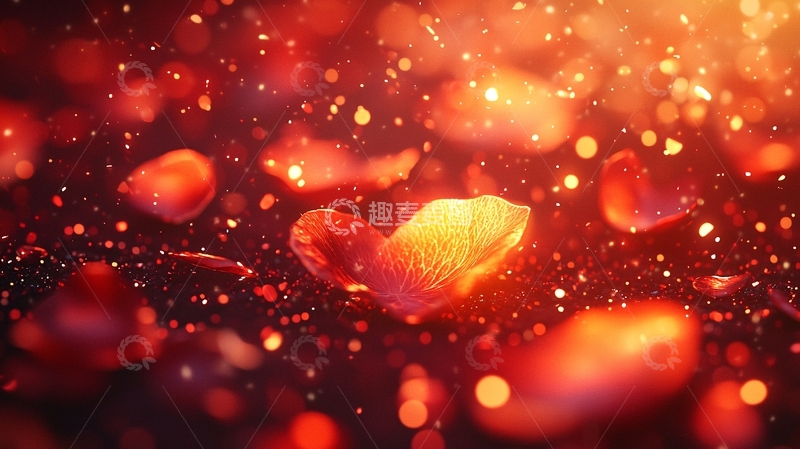 高清大图下载【趣麦麦图】红色花瓣