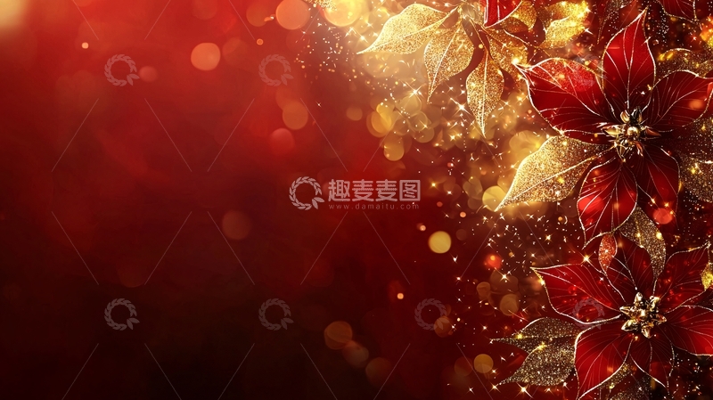 高清大图下载【趣麦麦图】圣诞红