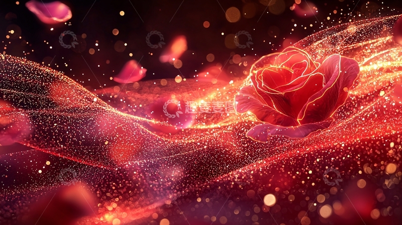 高清大图下载【趣麦麦图】光影玫瑰