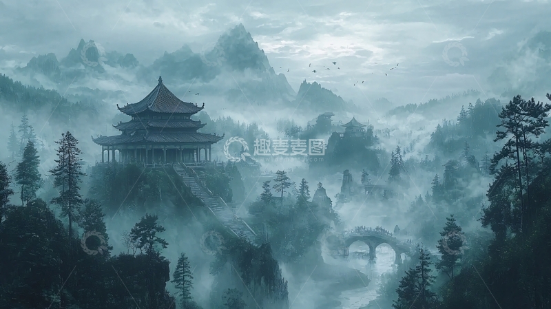 高清大图下载【趣麦麦图】水墨画