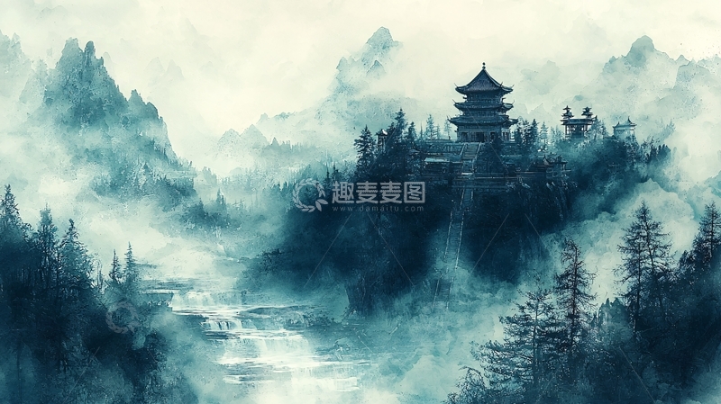 高清大图下载【趣麦麦图】水墨画