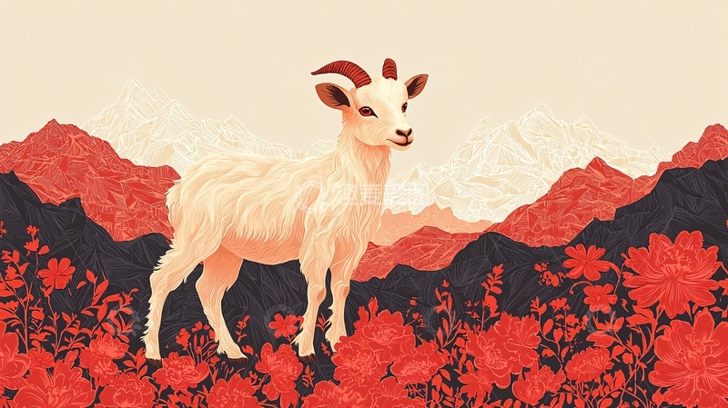 高清大图下载【趣麦麦图】山羊