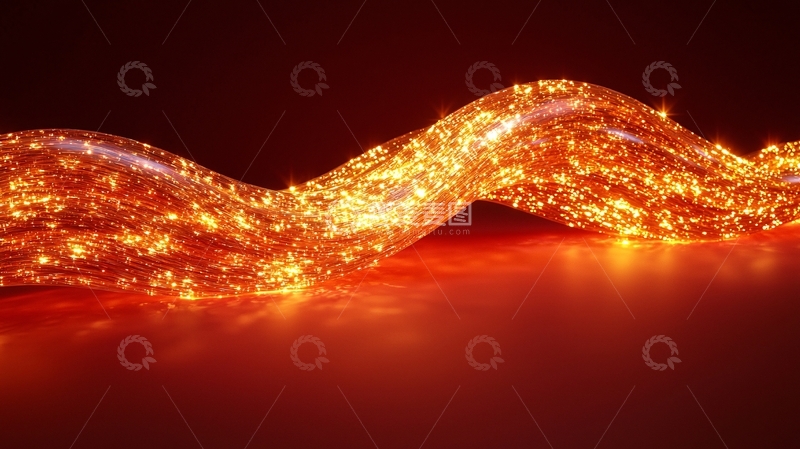 高清大图下载【趣麦麦图】流动的金色光线