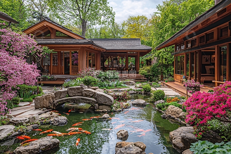 高清大图下载【趣麦麦图】日式庭院