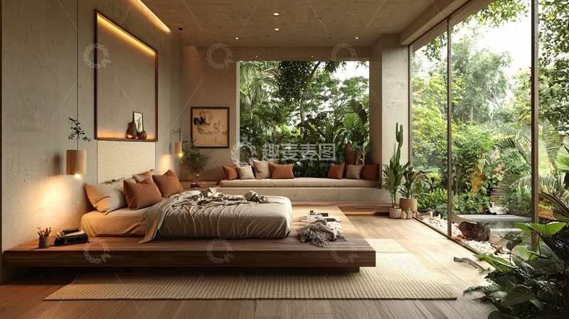 高清大图下载【趣麦麦图】极简风卧室设计