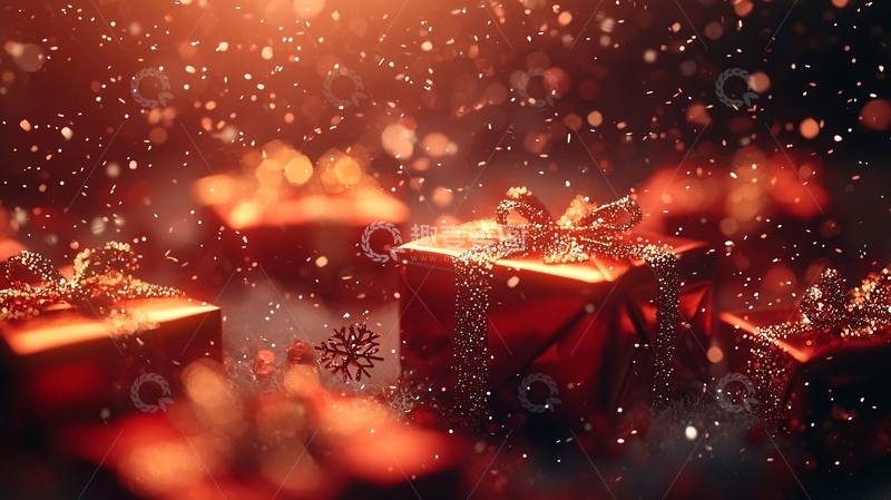 高清大图下载【趣麦麦图】红色礼物盒