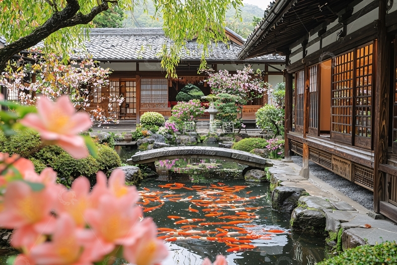 高清大图下载【趣麦麦图】日式庭院