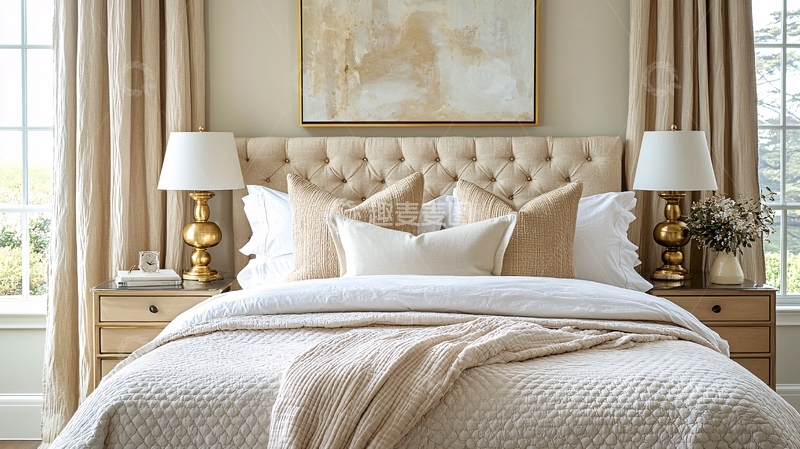 高清大图下载【趣麦麦图】高级灰卧室