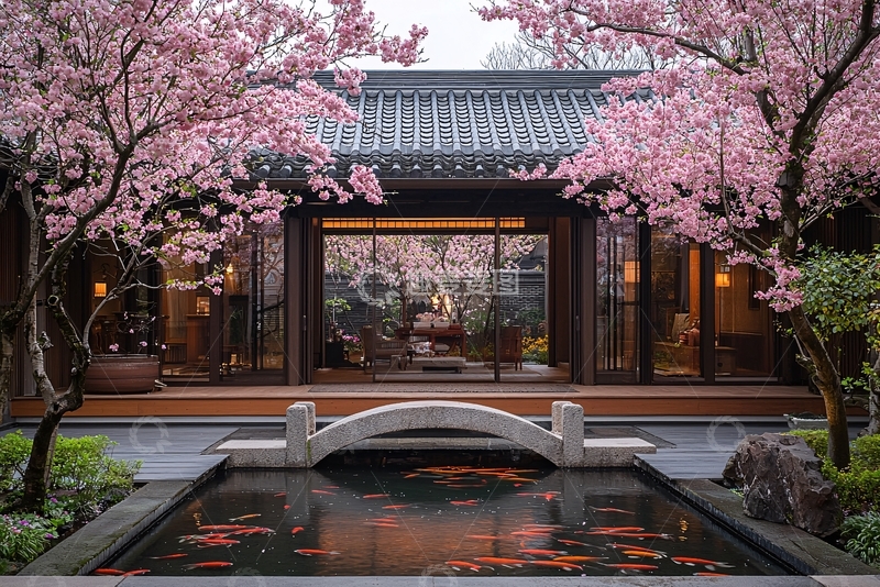 高清大图下载【趣麦麦图】中式庭院