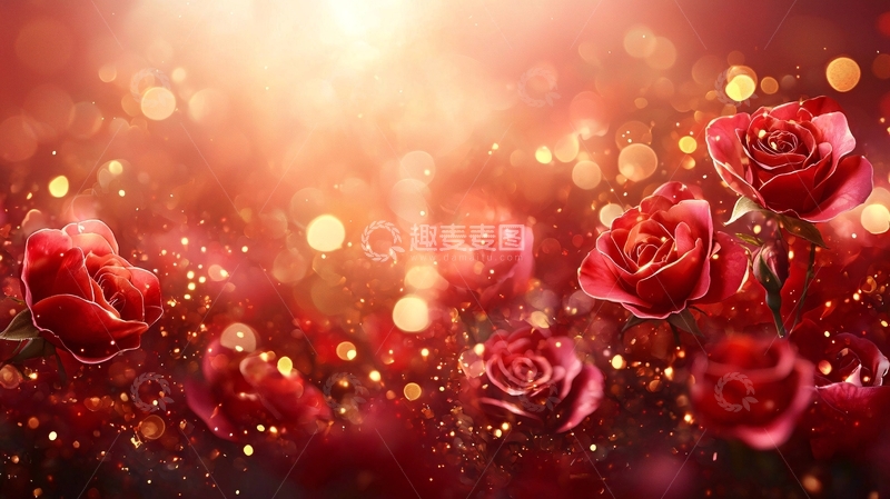 高清大图下载【趣麦麦图】红玫瑰背景